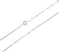 1mm Thick Box 015 Sterling Silver 925 Chain Necklace - Handmade Belly
