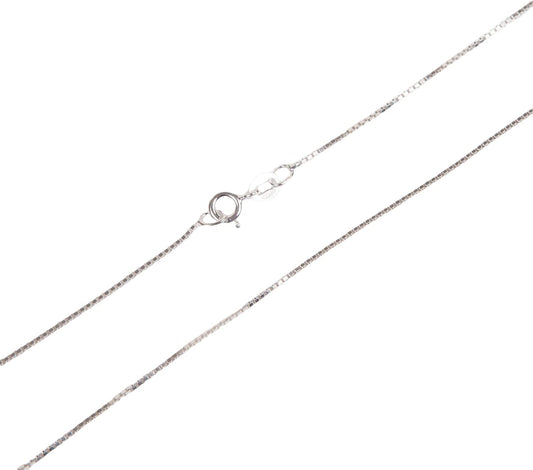 1mm Thick Box 015 Sterling Silver 925 Chain Necklace for All