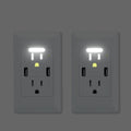 USB Outlet with Nightlight - Dual USB 4.2A Duplex Receptacle