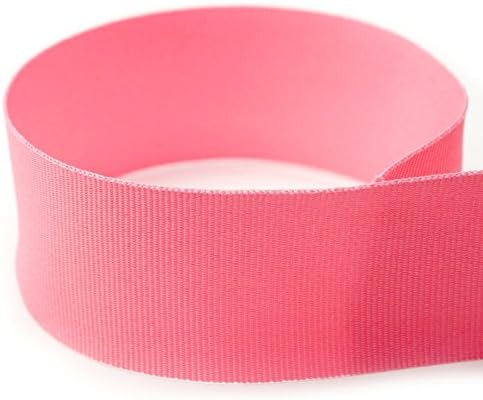 USA Made 7/8 Pink Solid Grosgrain Ribbon - 100 Yards Quality