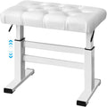 Height Adjustable Piano Bench - Hydraulic Lifting Keyboard Stool