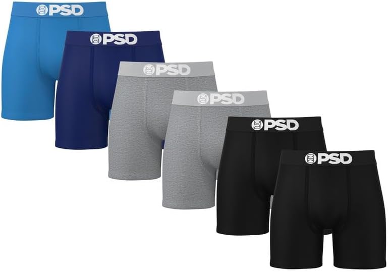 PSD Underwear Mens Boxer Briefs - Soft & Breathable Comfort