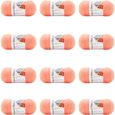 Soft Classic Solid Yarn 12 Pack for Creative Projects