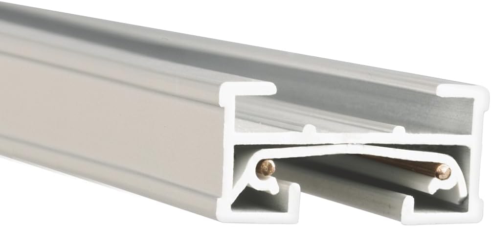 WAC Lighting JT2-WT 120V 2 Feet J Track with Hardware Included
