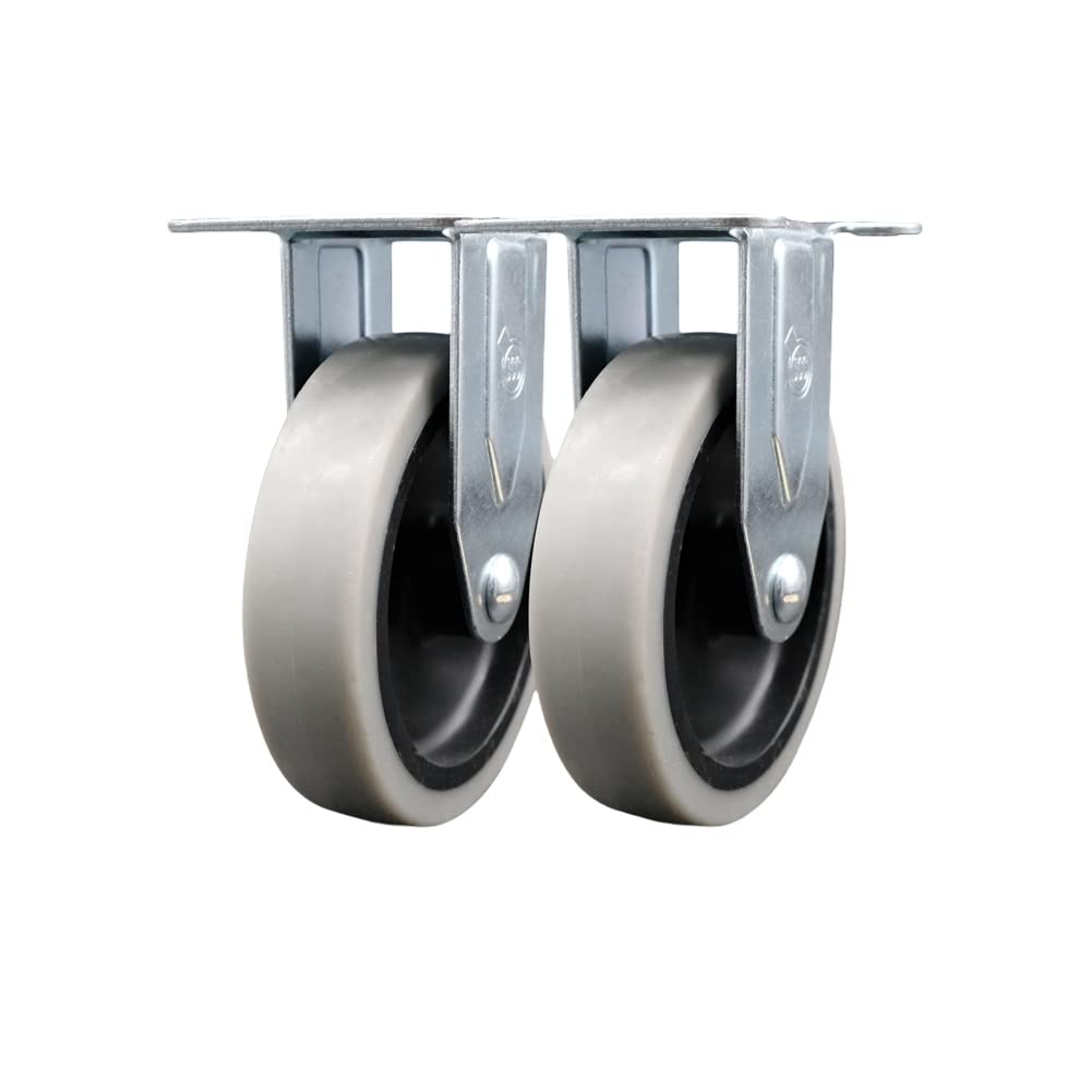 Rubbermaid Mobile Work Center Replacement Rigid Caster Set