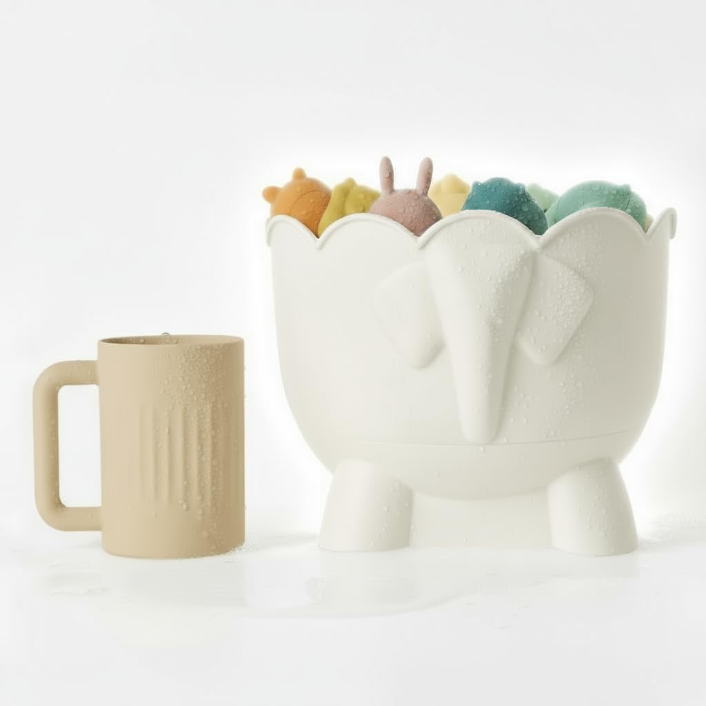 Bath Toy Storage - Adorable Elephant Buddy for Baby Bath Toys