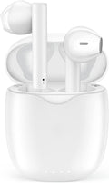 Long-lasting TWS Bluetooth Earbuds - 30hr Playtime, Ideal for Work & Sports - White
