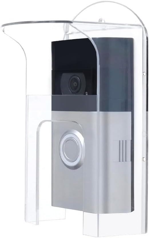Waterproof Clear Acrylic Doorbell Cover for Ring Models