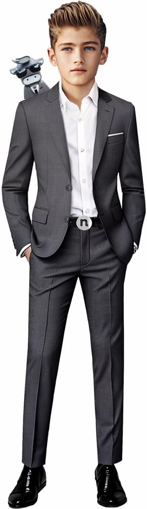 First Class Slim Fit Suits for Boys by Black n Bianco