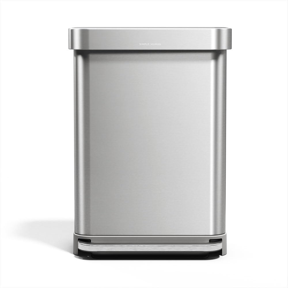 simplehuman 55 Liter Hands-Free Kitchen Step Trash Can Review