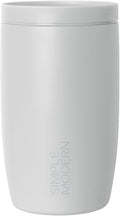 12oz Ice Gray Travel Coffee Mug Tumbler with 360 Lid - Ceramic-Lined