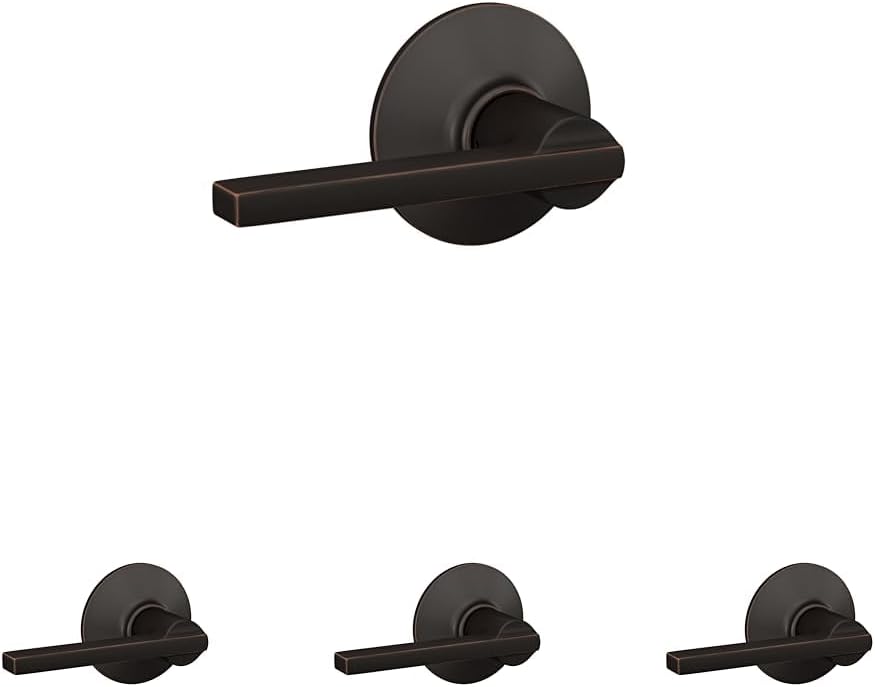 SCHLAGE F10 LAT 716 Latitude Door Lever for Hall & Closet Use