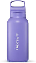 LifeStraw Go 1L Thistle Purple Insulated Filter Bottle - Travel Ready