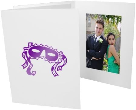 Mardi Gras Mask Photo Folders 50 Pack for Event Memories