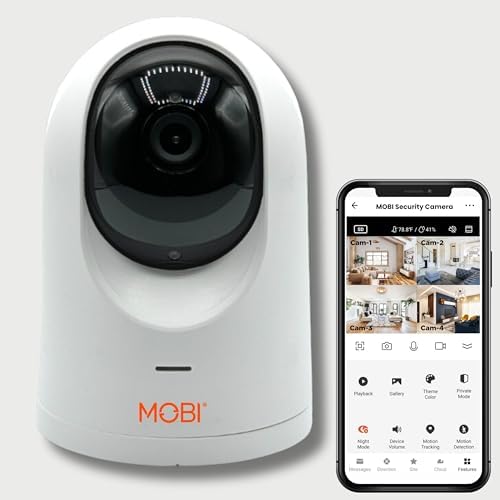 MOBI Home Security Camera with Full HD, Pan & Tilt Features