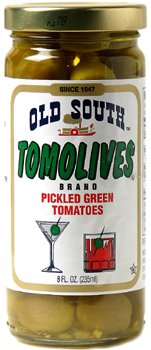 Old South Tomolives Pickled Green Tomatoes 8 Oz Jar 6 Pack