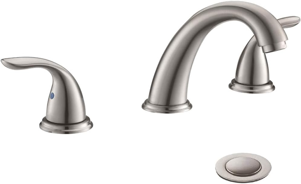 Phiestina 8 Inch Widespread Bathroom Faucet with Pop Up Drain