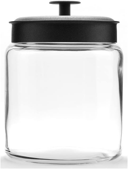 Anchor Hocking Montana Glass Jars with Fresh Sealed Lids Set