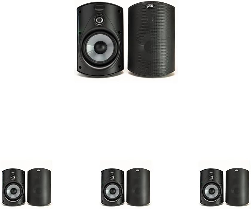 Polk Audio Atrium 4 Outdoor Speakers with Powerful Bass Pair