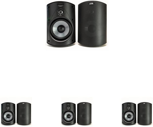 Polk Audio Atrium 4 Outdoor Speakers with Powerful Bass Pair