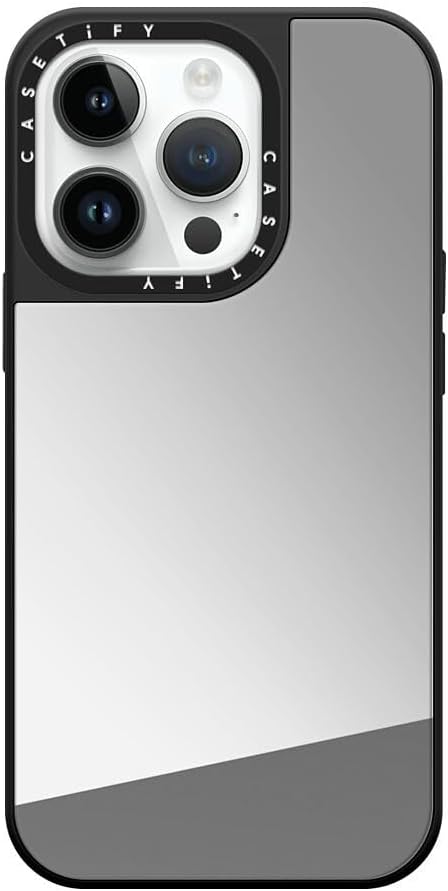 Reflective Mirror iPhone 14 Pro Case with 4.9ft Drop Protection