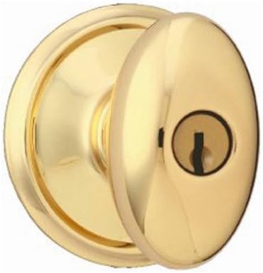 Schlage F51SIE605 Siena Entrance Lock with Bright Brass Finish
