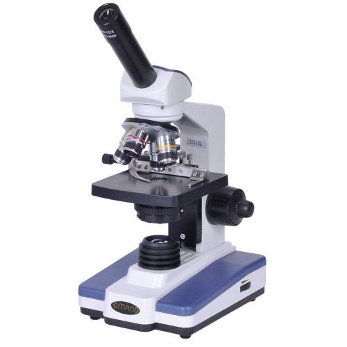 Omano OM118-M4 Monocular Student Microscope with Mechanical Stage