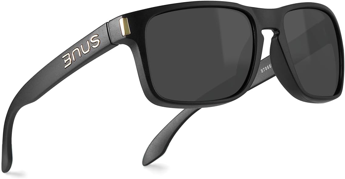 Bnus Classic Sunglasses with Corning Glass Lens and Polarization