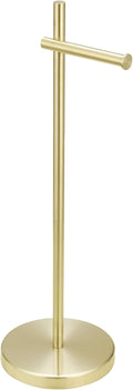 Free Standing Toilet Paper Holder Gold - Stable Brushed Stainless