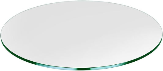 Dulles Glass 36 inch Round Tempered Glass Table Top for Dining