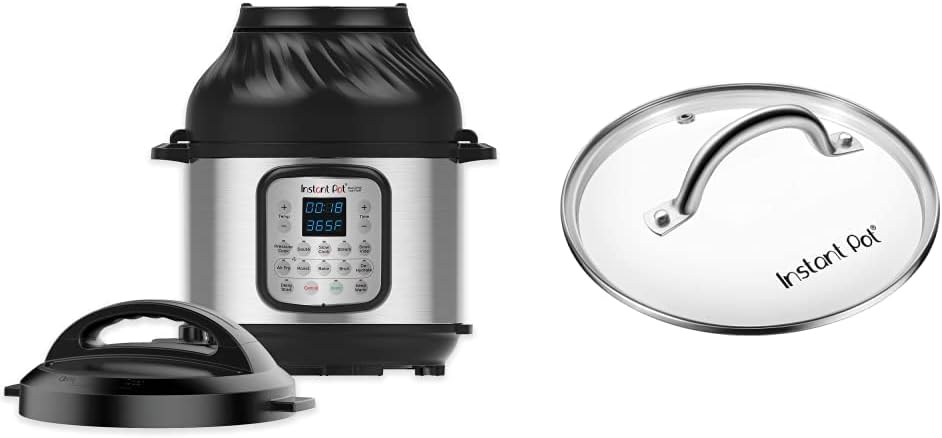 Instant Pot Duo Crisp 11-in-1 8 Qt + Air Fryer & Glass Lid Combo
