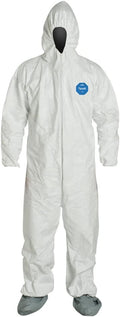 DuPont Tyvek 400 TY122S Disposable Protective Coverall Hood Boots