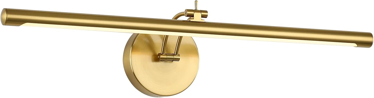 Dimmable Brass Picture Light 23.62 Inch Adjustable Wall Sconce