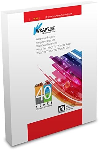 WrapSure Thermal Laminating Pouches for Legal Size Documents