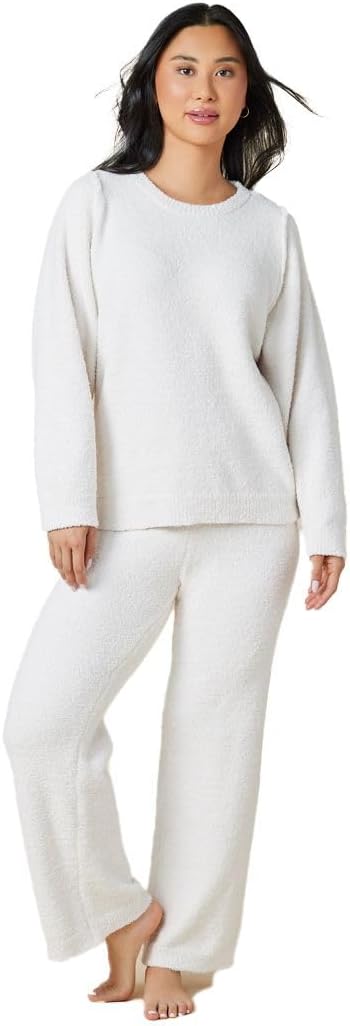 Softies Marshmallow Reverse Seam Crew Neck Lounge Set for Women