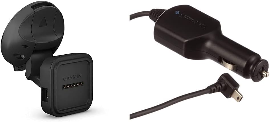 Garmin Vehicle Suction Cup Mount with Magnetic USB Cable for Charging