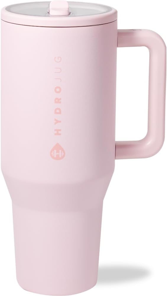 HydroJug Traveler 40 oz Water Bottle with Handle & Flip Straw