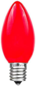 Novelty Lights 500 Case C7 Outdoor Ceramic Red Replacement Bulbs