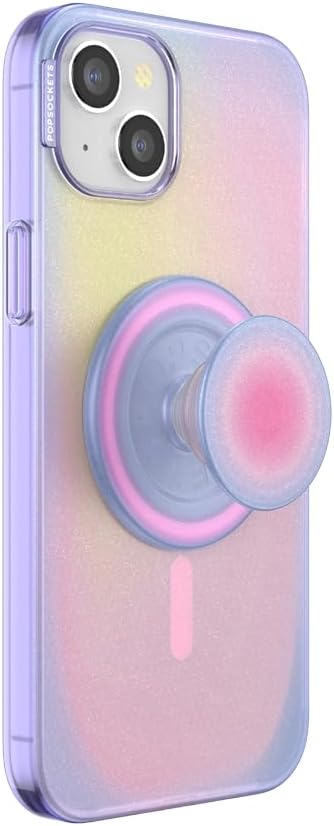 PopSockets iPhone 15 Plus Case with Round Grip for MagSafe