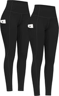 High Waist Yoga Pants with Pockets - Tummy Control Leggings band