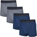 Tommy John Mens Trunk 4 Underwear - Cotton Basics with Contour Pouch