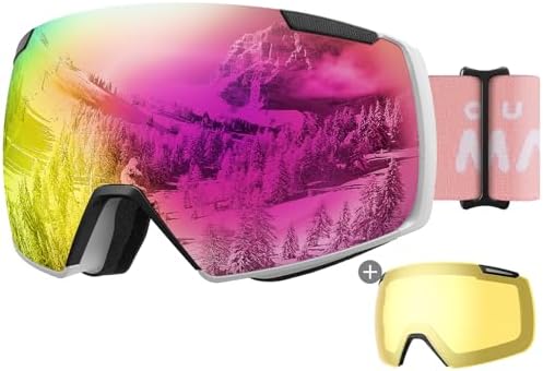 OutdoorMaster Heron Ski Goggles with Magnetic Interchangeable Lens