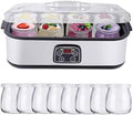 1400ML Probiotic Yogurt Maker: Temperature Control, 8 Jars