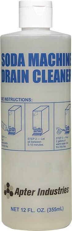 Apter Industries Soda Machine Drain Cleaner - No Scrubbing, Easy Use, Pack of 12