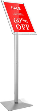 Adjustable Heavy Duty Pedestal Acrylic Sign Stand for 11 x 17 in