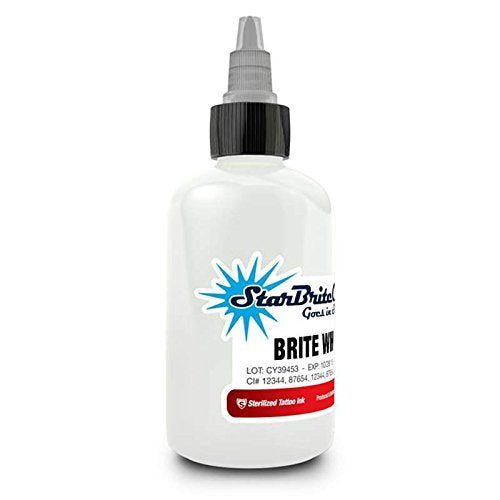 StarBrite Colors Sterilized Tattoo Ink Brite White for Artists