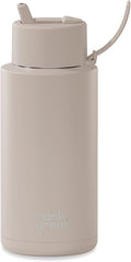 ceramic reusable water bottle - 34oz insulated stainless steel