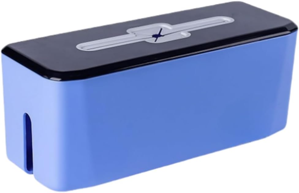 Blue Cable Management Box: Tidy & Stylish Solution