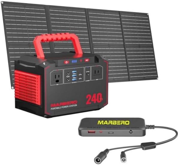 MARBERO 240Wh Solar Generator: Portable Power Station
