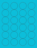 8-1/2 x 11 in Neon Color High Light Fluorescent Labels - Blue